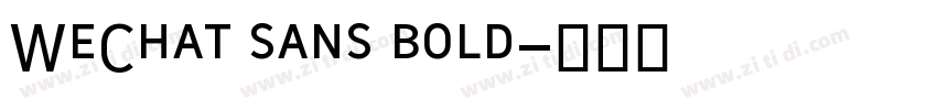 WeChat sans bold字体转换